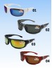Polarized Mirror Sunglasses W/ Color Frame